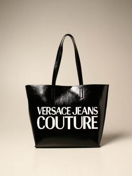 borsa versace jeans vernice nera|Borse .